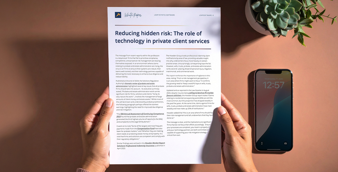 Reducing hidden risk: The role of technology in private client services